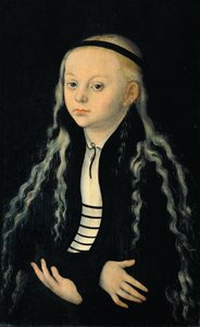 Retrato de una joven (presumiblemente un retrato de Magdalena Luther) de Lucas Cranach the Elder