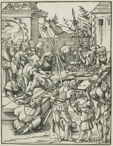 San Bartolomé, de El martirio de los Apóstoles de Lucas Cranach the Elder
