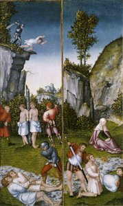 Santa Felicitas en el martirio de sus siete hijos de Lucas Cranach the Elder