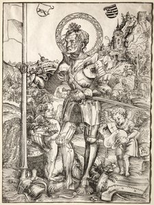 San Jorge de pie, 1506 de Lucas Cranach the Elder