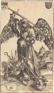 El Arcángel Miguel pesando un alma de Lucas Cranach the Elder