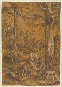 La penitencia de San Jerónimo, 1509 de Lucas Cranach the Elder