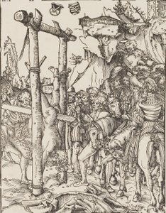 Aserrando San Simón Zelotes de Lucas Cranach the Elder