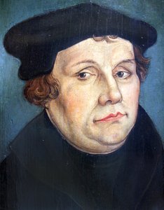 1570 Cranach d.J. Retrato Martin Luther anagoria de Lucas Cranach the Younger