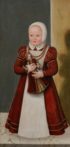 Alemán: Bildnis der Prinzessin Marie, Schwester Christians I. Retrato de la princesa Marie, hermana de Christian I de Lucas Cranach the Younger