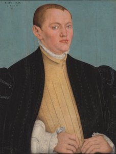 Alemán: Bildnis eines jungen Mannes Retrato de un hombre joven de Lucas Cranach the Younger