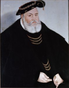 Retrato del Margrave Georg el Piadoso de Brandeburgo-Ansbach de Lucas Cranach the Younger