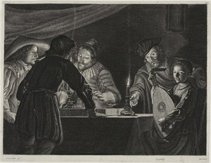 Jugadores de backgammon de Lucas Emil Vorsterman