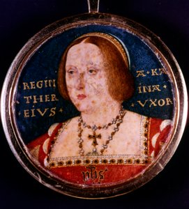 Catalina de Aragón, primera esposa de Enrique VIII de Lucas Horenbout