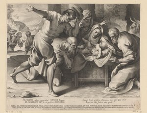Adoración de los pastores de Lucas Kilian