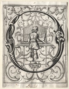 Nuevo folleto ABC: O, 1627 de Lucas Kilian