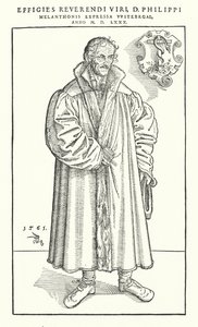 Philipp Melanchthon, reformador protestante alemán de Lucas The Younger (after) Cranach