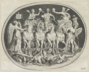 Triunfo alegórico del emperador Licinio
Varie Figueri de Agati Antique (título de la serie) de Lucas Vorsterman (I)