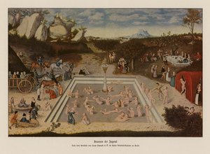 La fuente de la juventud (litografía en color)