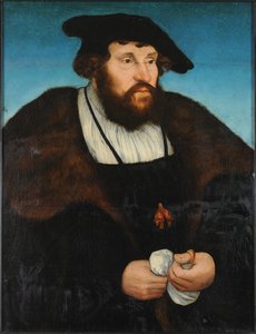 Retrato del Rey Christian II de Dinamarca (1481-1559) de Lucas the Elder Cranach