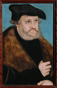 Elector Friedrich der Weise ... (pintura sobre madera) de Lucas the Elder Cranach