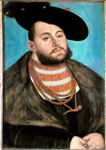 Johann Friedrich el Magnífico Elector de Sajonia ... de Lucas the Elder Cranach