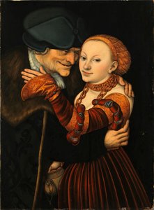 La pareja desigual de Lucas the Elder Cranach