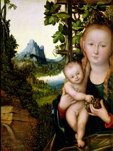 Madonna y el niño, c.1525 de Lucas the Elder Cranach