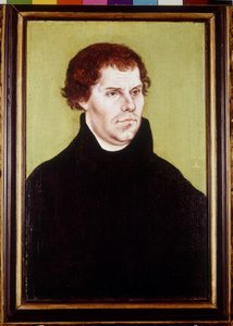 Retrato de Martín Lutero (1483-1546), pintura de Carnach
