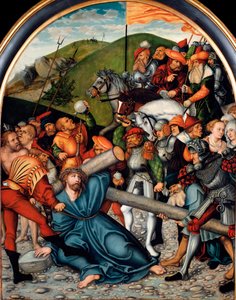 La subida al Calvario Pintura de Lucas Cranach el Viejo (1472-1553). 1538 de Lucas the Elder Cranach