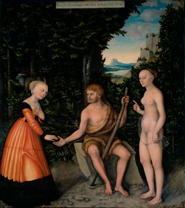 El juicio de Hércules entre el vicio y la virtud