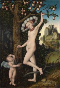 Venus y Cupido, c.1525 de Lucas the Elder Cranach