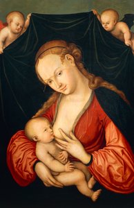 Virgen María amamantando a Jesús de Lucas the Elder Cranach