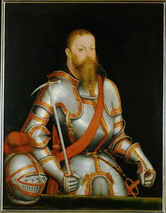 Elector Moritz de Sajonia ... (pintura sobre lienzo) de Lucas the Younger Cranach