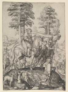 Abigail ante David, ca. 1507 de Lucas van Leyden