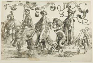 Abías, Asa, Josafat, placa dos, de Los Doce Reyes de Israel de Lucas van Leyden