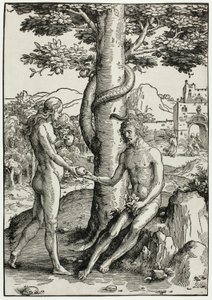 Adán y Eva (La caída del hombre) de Lucas van Leyden