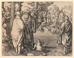 Bautismo de Cristo de Lucas van Leyden