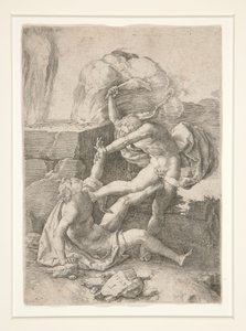 Caín matando a Abel, de la Historia de Adán y Eva
