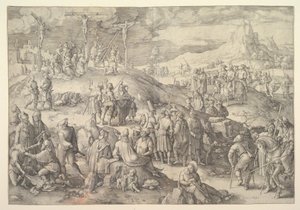 Calvario Gólgota de Lucas van Leyden
