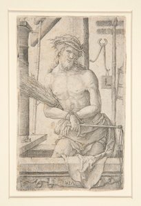 Cristo como Varón de Dolores con los Instrumentos de la Pasión de Lucas van Leyden