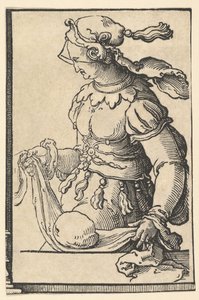 Sibila Cumea, de la serie de Sibilas, ca. 1530 de Lucas van Leyden