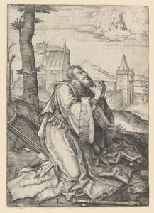 David orando, ca. 1507 de Lucas van Leyden
