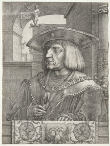 Emperador Maximiliano I de Lucas van Leyden
