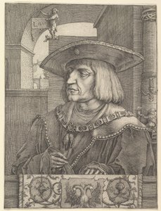 Emperador Maximiliano I de Lucas van Leyden