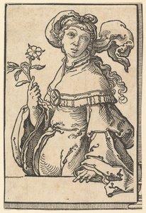 Sibila Eritrea, de la serie de Sibilas, ca. 1530 de Lucas van Leyden