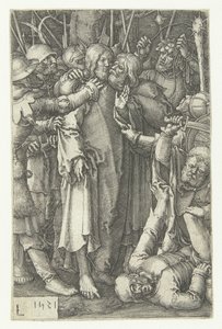 Cautiverio de Cristo La pequeña pasión (título de la serie) de Lucas van Leyden