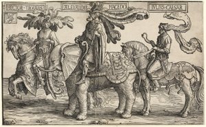 Héctor de Troya, Alejandro de Macedonia, Julio César, de Los Nueve Héroes de Lucas van Leyden