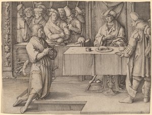 José interpreta los sueños del faraón de Lucas van Leyden
