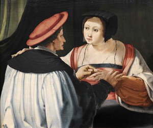 Les Fiancés, c. 1525 de Lucas van Leyden