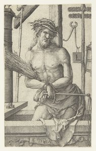 Hombre de sufrimientos de Lucas van Leyden