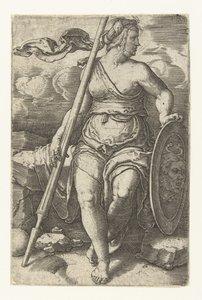 Palas Atenea de Lucas van Leyden