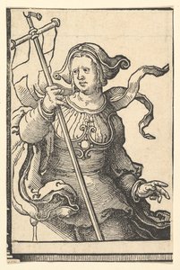 Sibila Frigia, de la serie de Sibilas de Lucas van Leyden