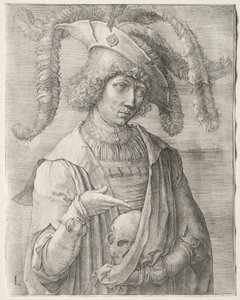 Retrato de un joven con una calavera, c. 1519