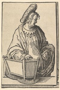 Sibila samaritana, de la serie de sibilas, ca. 1530 de Lucas van Leyden